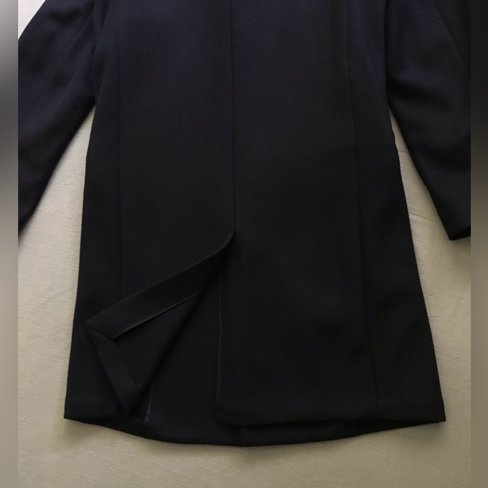 Banana Republic X Kevin Love Navy Slim-fit Italian Wool Topcoat - Picture 5 of 6
